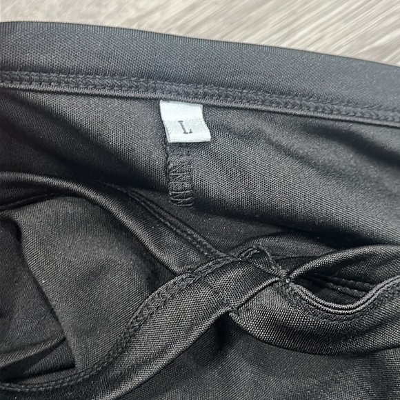 Women’s Black Midi Cocktail Ruffle Party Dinner Dress Large - Picture 6 of 8